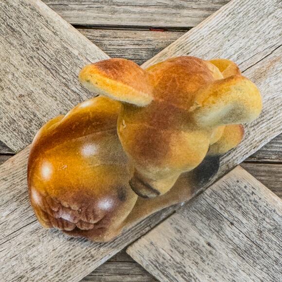 1970’s Vintage Flocked Spotted Fawn/Deer Laying Down Figurine-Christmas Decor - Picture 7 of 11